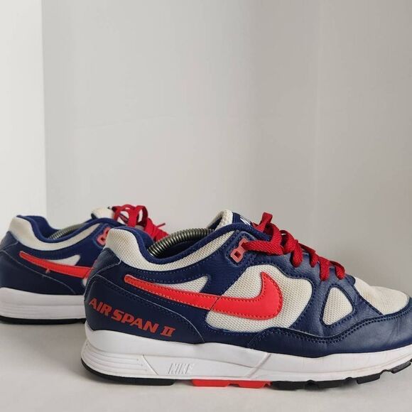 Nike Air Span 2 'Blue Void' AH8047-404 Mens Size 7.5 Sneakers Blue White - Picture 5 of 11